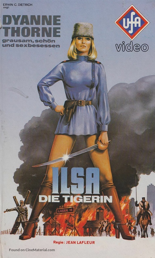Ilsa the Tigress of Siberia - German VHS movie cover