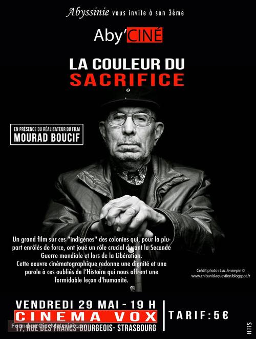 La couleur du sacrifice - French Movie Poster