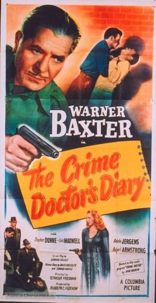 The Crime Doctor&#039;s Diary - Movie Poster
