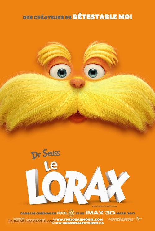 The Lorax - Canadian Movie Poster