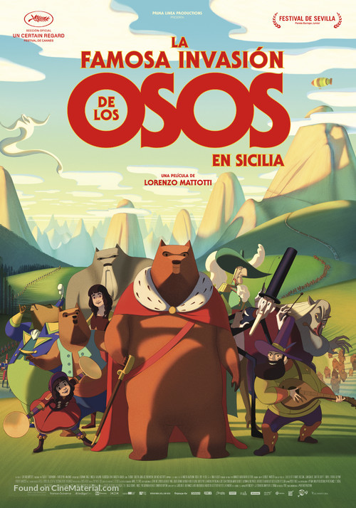 La fameuse invasion des ours en Sicile - Spanish Movie Poster