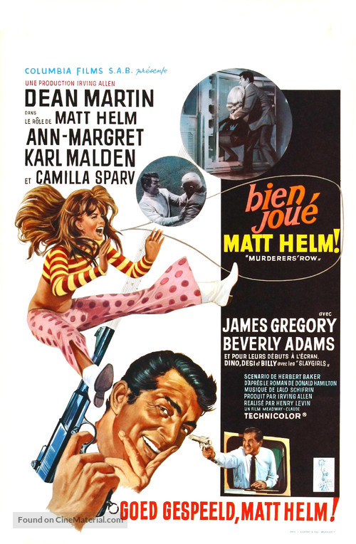 Murderers&#039; Row - Belgian Movie Poster