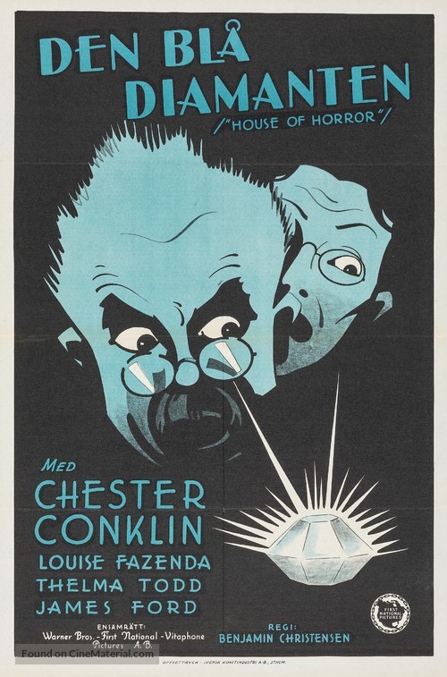 House of Horror - Swedish Movie Poster