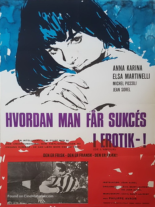 De l&#039;amour - Danish Movie Poster