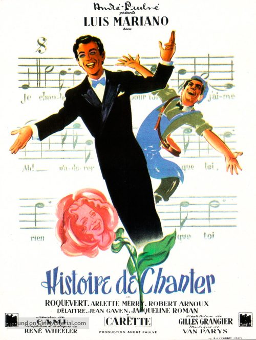 Histoire de chanter - French Movie Poster