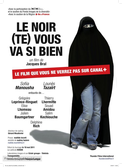 Le noir (te) vous va si bien - French Movie Poster