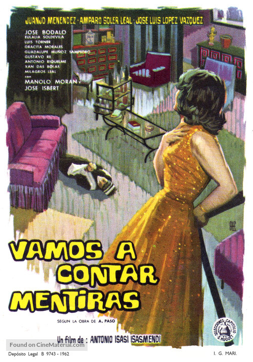 Vamos a contar mentiras - Spanish Movie Poster