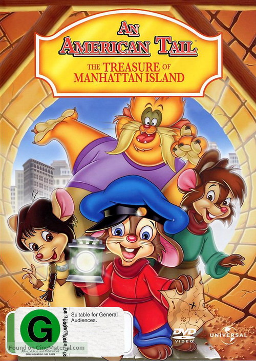 An American Tail: The Treasure of Manhattan Island - New Zealand Movie Cover