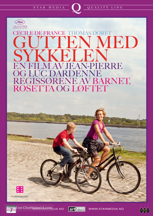 Le gamin au v&eacute;lo - Norwegian DVD movie cover