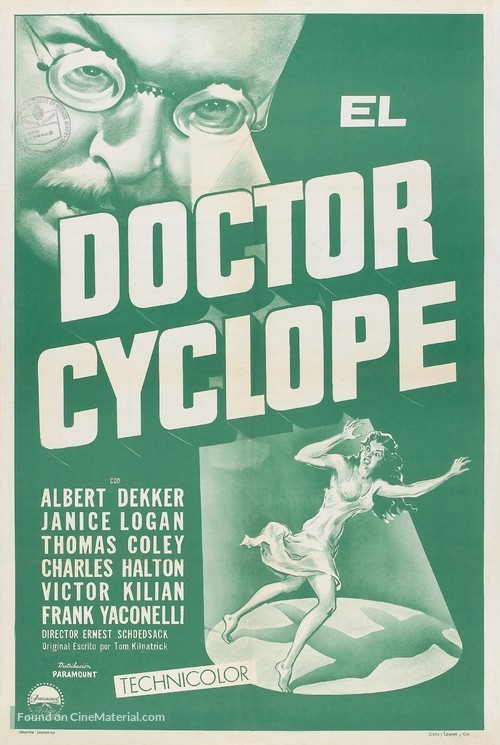 Dr. Cyclops - Argentinian Movie Poster