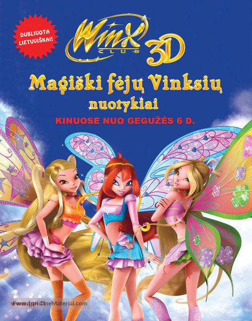 Winx Club 3D: Magic Adventure - Lithuanian Movie Poster