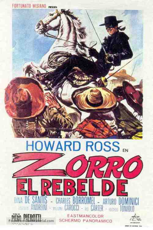 Zorro il ribelle - Spanish Movie Poster