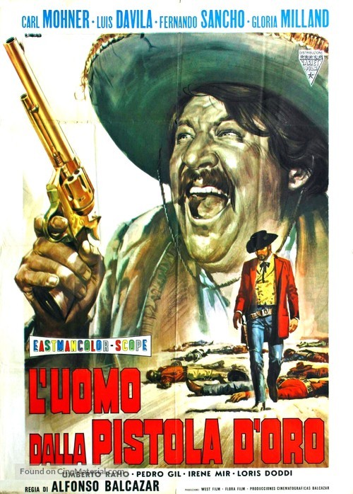 L&#039;Uomo dalla pistola d&#039;oro - Italian Movie Poster