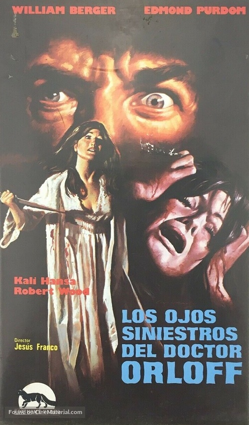 Ojos siniestros del doctor Orloff, Los - Spanish VHS movie cover