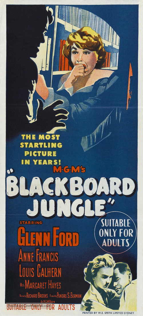 Blackboard Jungle - Australian Movie Poster