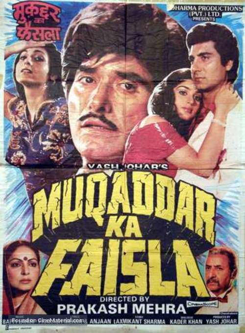 Muqaddar Ka Faisla - Indian Movie Poster