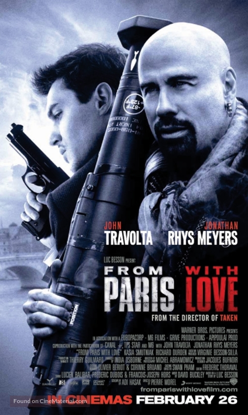From Paris with Love - British Movie Poster