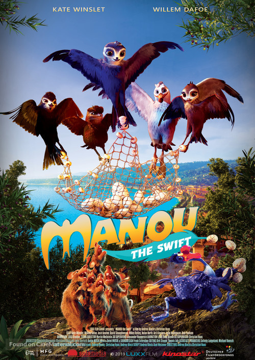 Manou the Swift - German Movie Poster