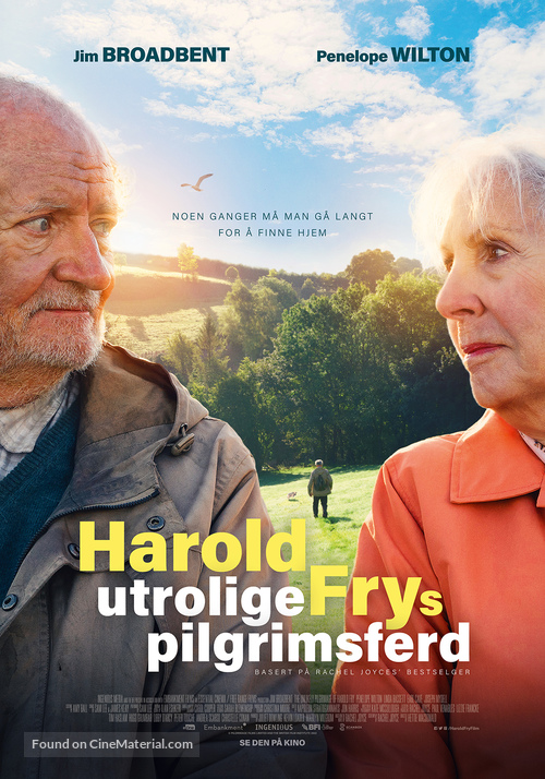 The Unlikely Pilgrimage of Harold Fry - Norwegian Movie Poster