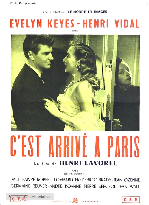 C&#039;est arriv&eacute; &agrave; Paris - French Movie Poster