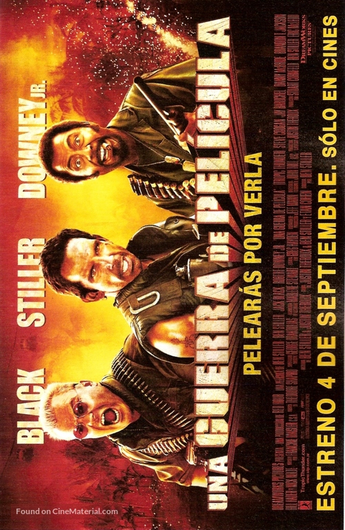 Tropic Thunder - Argentinian Movie Poster