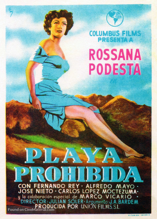 Playa prohibida - Spanish Movie Poster