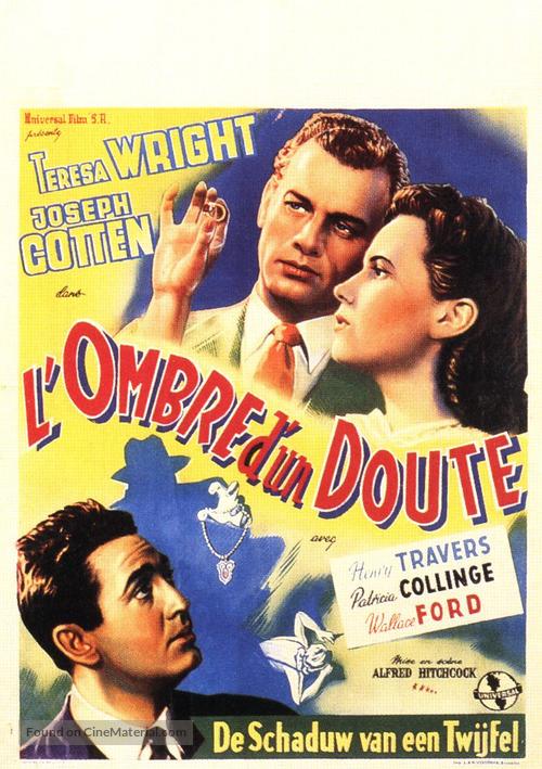 Shadow of a Doubt - Belgian Movie Poster