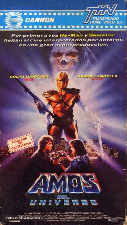 Masters Of The Universe - Argentinian VHS movie cover