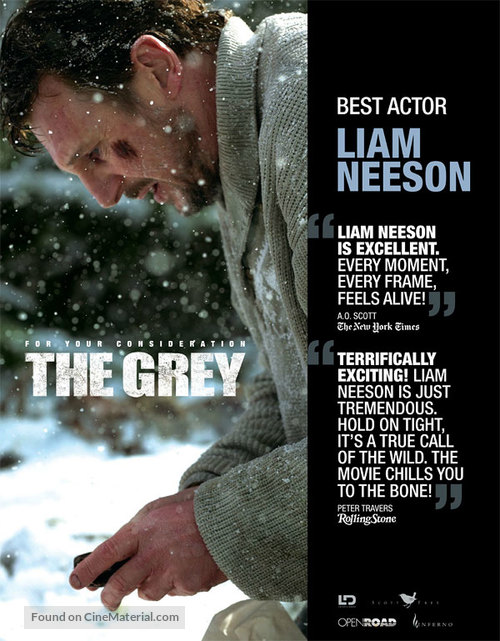 The Grey - For your consideration movie poster