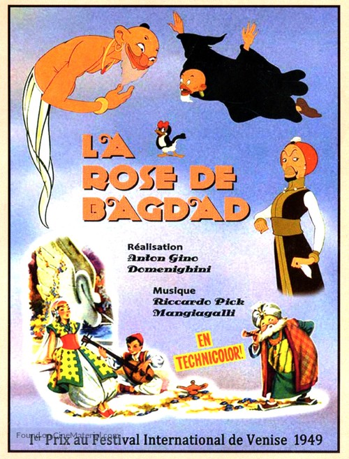 La rosa di Bagdad - French Movie Poster