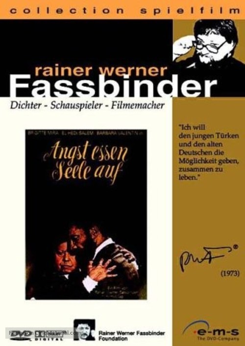 Angst essen Seele auf - German DVD movie cover