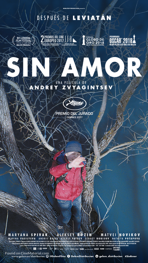 Nelyubov - Spanish Movie Poster