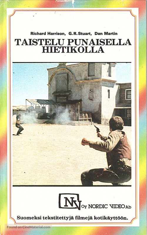 Duello nel Texas - Finnish VHS movie cover