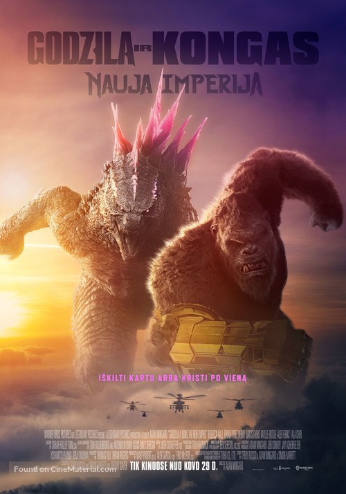 Godzilla x Kong: The New Empire - Lithuanian Movie Poster