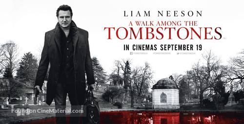 A Walk Among the Tombstones - British Movie Poster