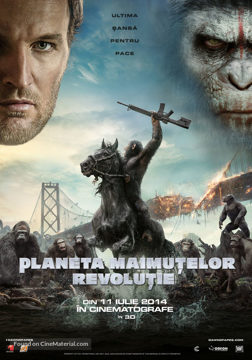 Dawn of the Planet of the Apes - Romanian Movie Poster