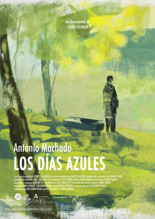 Antonio Machado. Los d&iacute;as azules - Spanish Movie Poster