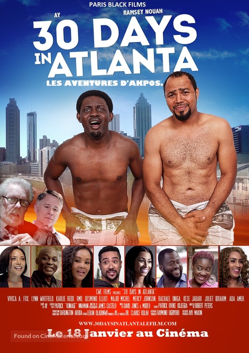 30 Days in Atlanta - French Movie Poster