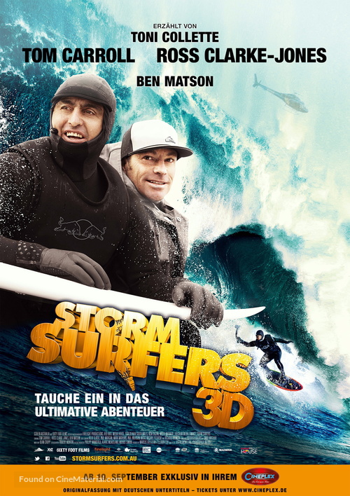 Storm Surfers 3D - German Movie Poster