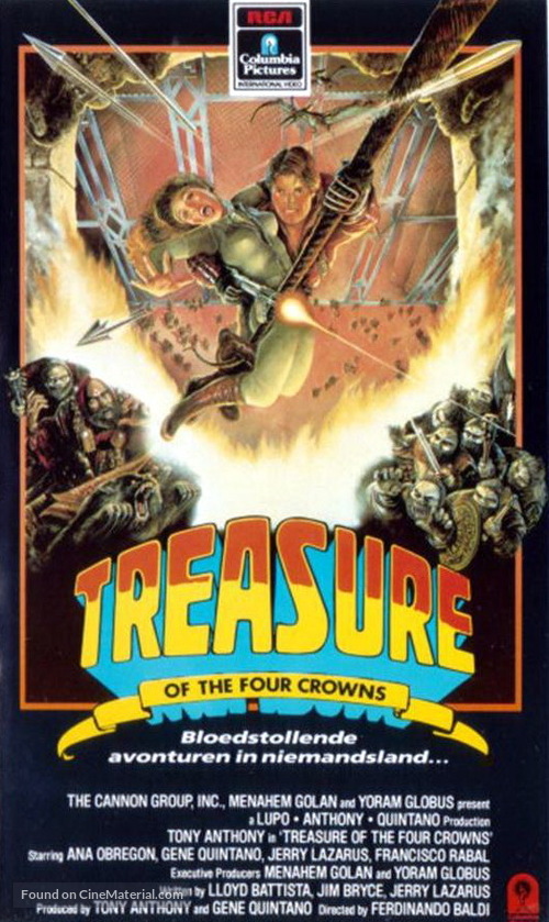 El tesoro de las cuatro coronas - VHS movie cover