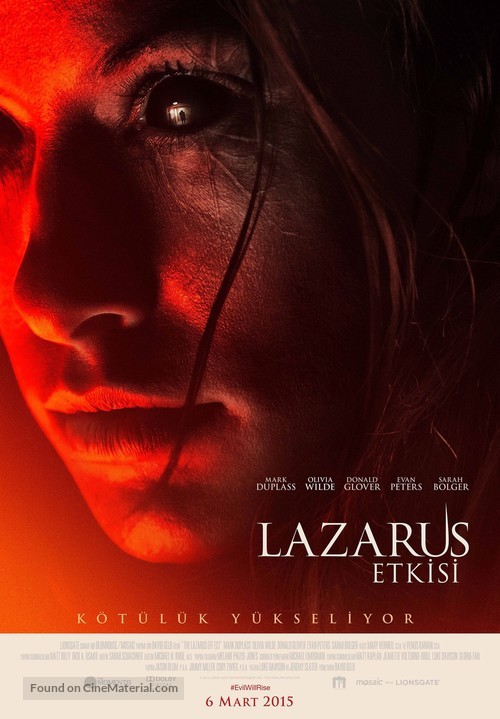The Lazarus Effect - Turkish Movie Poster