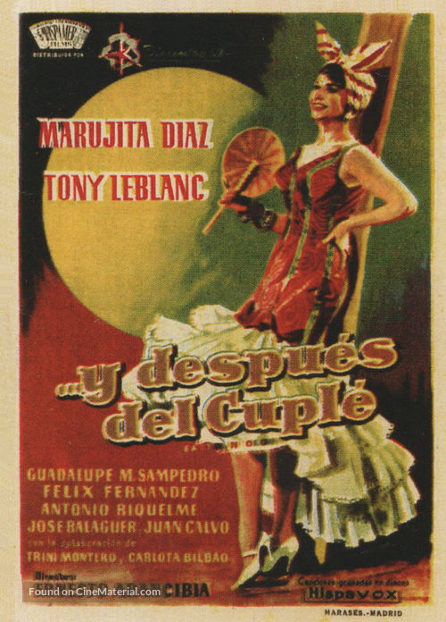 Y despu&eacute;s del cupl&eacute; - Spanish Movie Poster