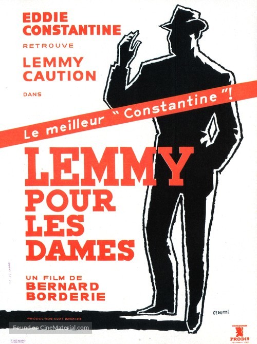 Lemmy pour les dames - French Movie Poster