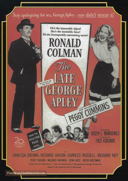 The Late George Apley - Movie Poster