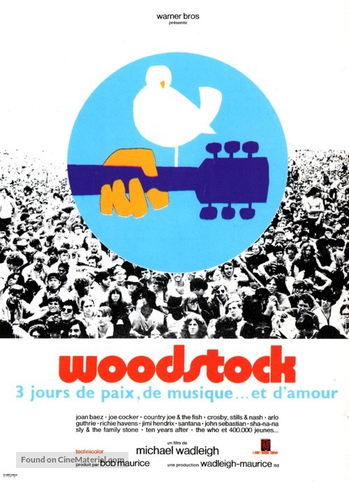 Woodstock - French Movie Poster