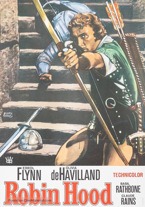 The Adventures of Robin Hood - Swedish Movie Poster
