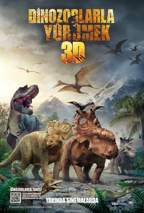 Walking with Dinosaurs 3D - Turkish Movie Poster