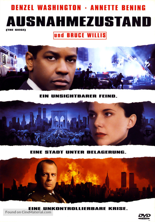 The Siege - German DVD movie cover