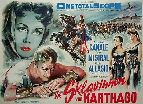 Schiave di Cartagine, Le - German Movie Poster