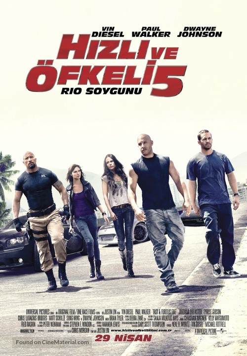 Fast Five - Turkish Movie Poster